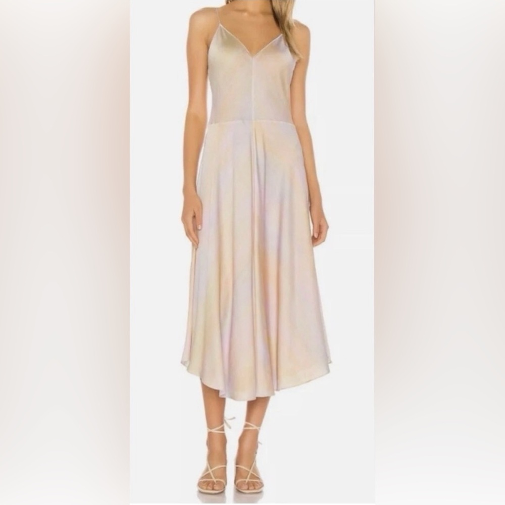 Vince rainbow slip dress M
